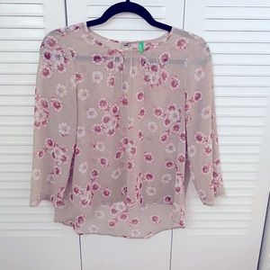 United colors of Benetton floral shirt